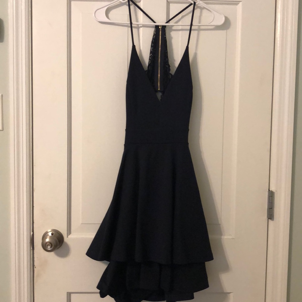 NAVY BLUE HOMECOMING DRESS